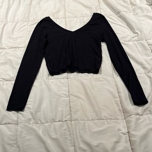 top shop black long sleeve